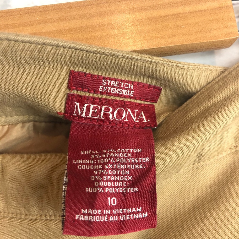 Merona Skirt Basic Stretch Pencil Lined Skirt 10 - Picture 6 of 7